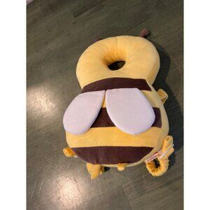Baby Bee Plush Backpack Head Protector Pillow For Toddlers  Adjustable Straps &